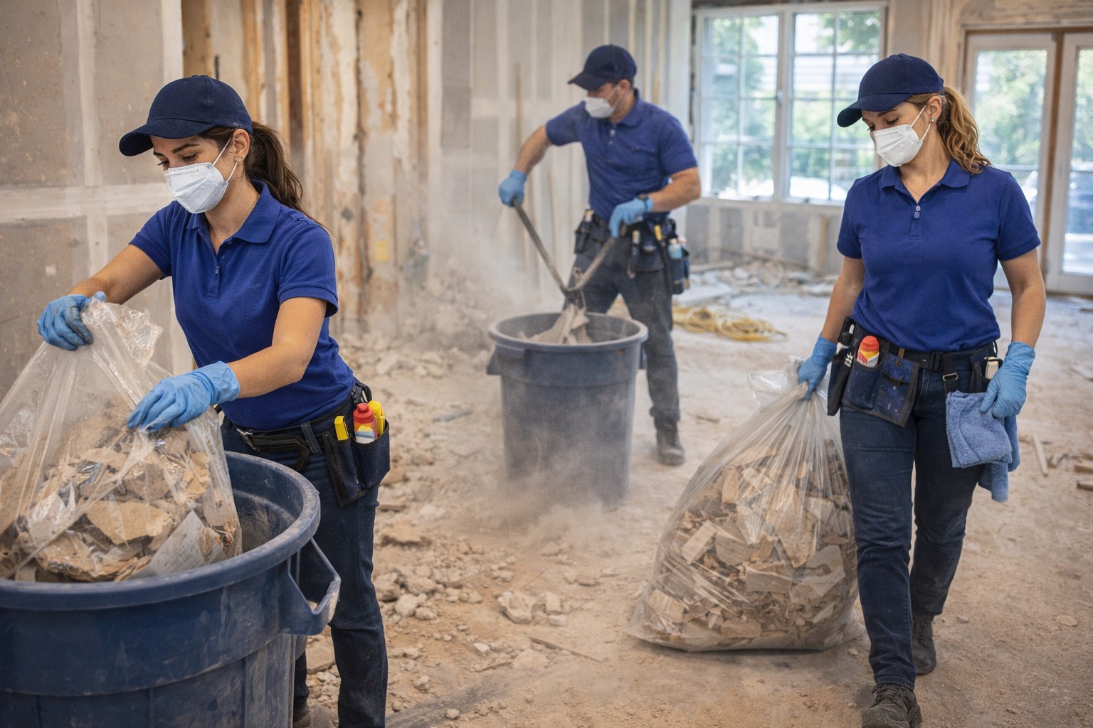 Postatybinis valymas ir statybinių dulkių tvarkymas